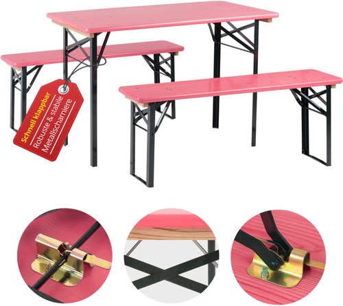 Set birreria tavolo panche - e,